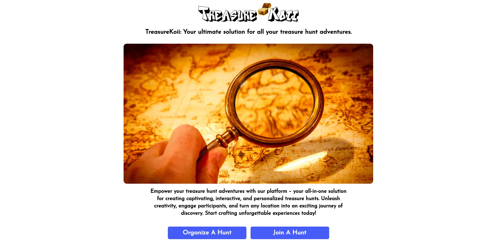 Treasure Hunt Organizer